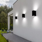 Elektrikle Çalışır, 10 Watt Kendinden Ledli, 4200 Kelvin (Ilık Beyaz Işık) İç ve Dış Mekan Led Aplik - 6