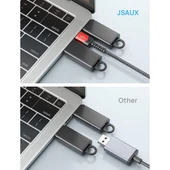 JSAUX Harici Stereo Ses Kartı, Windows, MAC, PC, Dizüstü Bilgisayar, Masaüstü Bilgisayarlar, PS3, PS5 ile Uyumlu USB - 5,4 mm Jack Ses Adaptörü CM0025 - 4