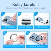 Coofbe 4Adet Tüm Telefonlara Uyumlu 0.4mm Ultra İnce Yapışkanlı Mgsafe Uyumlu Mıknatıslı Metal Halka thumbnail 5