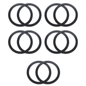 Coofbe 10 Adet Tüm Telefonlara Uyumlu 0.4mm Ultra İnce Yapışkanlı Mgsafe Uyumlu Mıknatıslı Metal Halka thumbnail 1