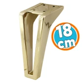 Mobilya Kanepe Tv Ünitesi Koltuk Ayağı 18 Cm Altın Gold Konsol Ayakları thumbnail 1