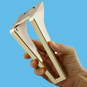 Mobilya Kanepe Tv Ünitesi Koltuk Ayağı 18 Cm Altın Gold Konsol Ayakları thumbnail 3