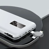 Samsung Galaxy Z Flip uyumlu Powerbank Hızlı Şarj Led Göstergeli Powerbank 10000mAh - PW-05 - 4