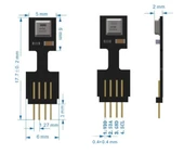 AHT25 Sıcaklık ve Nem Sensör Modülü Klima İklimlendirme Otomotiv Meteoroloji Hvac Buzdolabı Sera thumbnail 4