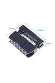 2x5 Pin IDC Konnektör 10 Pin Kablo Soketi 2.54mm 180 Derece Dişi Header Devre PCB Bağlantı Parçası thumbnail 4