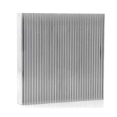 9cm x 9cm x 1.5cm Alüminyum Metal Soğutucu Blok Radyatör Amfi Led Entegre Transistor Vga Ram CPU thumbnail 7