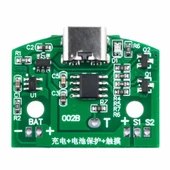 Type C Usb Masa Lamba Dokunmatik Led Dimmer Gece Lambası 3.7V Lion Lityum Pil Şarj 8W Parlaklık Kont thumbnail 1