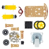 Demonte 2WD Akıllı Robot Araba Şasi Kiti DIY Pleksi Tekerlek Motor Çizgi İzleyen Engelden Kaçma - 8