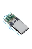 Erkek Type C to Dip Soket 4 Pin USB 3.1 Smd Lehimlenebilir Padler Konnektör Telefon Şarj Board Usb K thumbnail 4