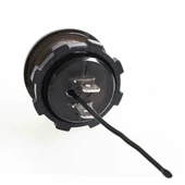 Yuvarlak Voltmetre Termometre 12V 24V Panel Tip Montaj Dijital Kırmızı Renk Led Sıcaklık Isı Voltaj thumbnail 2