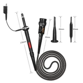 P2200 Osiloskop Probu 200MHz x1 x10 Kazanç Anahtarlı Bnc Soket DC 300 / 600V CATII BNC 1 Metre Kablo thumbnail 4