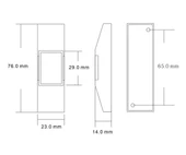 Çıkış Exit Buton Push Tip COM NO NC Kapı Alarm Acil Durum Anahtar Düğme Emergency Plastik Kutu thumbnail 5