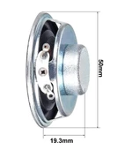 Mini 5cm 8 Ohm 5W Hoparlör Yuvarlak Speaker 50mm 5 Watt Ses Müzik Amfi Ses Oluşturucu Yüksek Kalite thumbnail 4