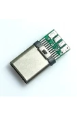 Erkek Type C to Dip Soket 4 Pin USB 3.1 Smd Lehimlenebilir Padler Konnektör Telefon Şarj Board Usb K thumbnail 6