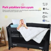 Huggy %100 Yeni Zelenda Kuzu Yünü %100 Pamuk Kumaş 75X125 Bebek Yorganı - 3