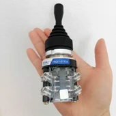 HKA1-41Y04 Joystick Latch 4 Yön NO Kumanda Kol Kalıcı Kilitli 10A 250V Monolever Anahtar Switch 30mm thumbnail 3