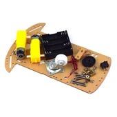 Demonte 2WD Akıllı Robot Araba Şasi Kiti DIY Pleksi Tekerlek Motor Çizgi İzleyen Engelden Kaçma - 6