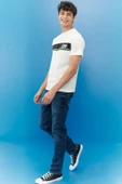 Lee Erkek Minimalist T-Shirt - Regular Fit Kısa Kol - Günlük Stil - 3