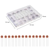 960 Adet Kutulu Seramik Kapasitör Seti 24 Çeşit 40ar Adet thumbnail 4