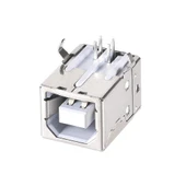 Usb Type B Dişi Soket USB 2.0 4 Pin Lehimlenebilir Elektronik Cihaz Usb Port Adaptör Konnektör thumbnail 1