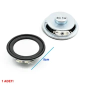 Mini 5cm 8 Ohm 5W Hoparlör Yuvarlak Speaker 50mm 5 Watt Ses Müzik Amfi Ses Oluşturucu Yüksek Kalite thumbnail 5