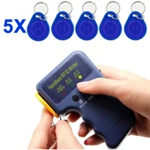 125Khz El Tip Okuyucu Yazıcı Kopyalayıcı 5 Adet ID Değişebilir 125khz Anahtarlık Manyetik Kart thumbnail 6