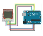5110 84x48 Lcd Modül 84 x 48 Piksel Grafik Lcd Display Ekran 5V Beyaz Arka ışık Gösterge Menü Resim thumbnail 5