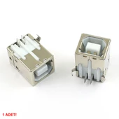 Usb Type B Dişi Soket USB 2.0 4 Pin Lehimlenebilir Elektronik Cihaz Usb Port Adaptör Konnektör thumbnail 7