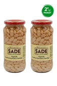 Sade Organik Haşlanmış Kuru Fasulye 400 GR 2li PAKET - 1