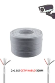 FURY 2+1 0.50mm Cctv Kablo Güvenlik Kamera Kablo 300m Metre - 2