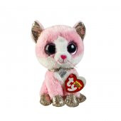 TY Beanie Boos Pembe Peluş Kedi Fiona 16 cm - 1