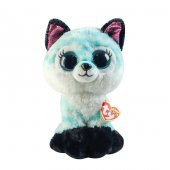 TY Beanie Boos Mavi Şevron Desenli Peluş Tilki Atlas 17 cm - 1