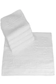 5 li Otel Ayak Havlusu Bukle Ayak İzli 50x70 Cm Beyaz 20/2 Ring 250 Gr - 2