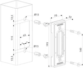 LOCINOX 80MM SURGULU KAPI TUTUCUSU - 2