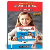 3-9 Yaş Çocuklar İçin Eğlenceli Kodlama YAZ-SİL Seti (Cırt Cırtlı) - 1