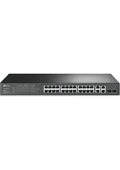 TP-Link TL-SL2428P JetStream 24-Port 10/100Mbps + 4-Port Gigabit Smart Switch with 24-Port PoE+ - 1