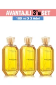 3'Lü Set Alberto Taccini PASSION Kadın Parfümü -100 ml - 1