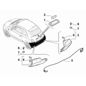 FIAT 500 500C ve LİNEA için PLAKA LAMBASI CAMI     51800472 - 3