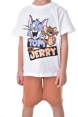 Tom & Jerry Baskılı 2'li Şort - T-Shirt Çocuk Takım - 2