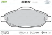 FREN BALATASI ON (151 MM) PEUGEOT P308 P3008 07- - 1