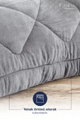 Formeya   Çift Kişilik Lüx Gri Çift Taraflı Wellsoft Yorgan 195 X 215 Cm - 4