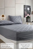 Alez Kahverengi %100 Pamuk Kapitone Yatak Koruyucu Alez Fitted Çarşaf (16 Ebat) - 12