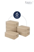 Formeya 6 Adet Büyük Boy Yatak Baza Altı Çok Amaçlı Hurç 64x45x22 Cm - 3