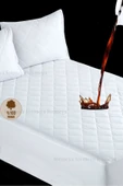 Kapitone Fitted Full Kenar Su Sıvı Geçirmez %100 Pamuk Yatak Koruyucu Alez Tek Çift Battal (16 Ebat) - 1
