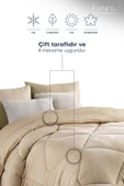 Formeya   Çift Kişilik Lüx Gri Çift Taraflı Wellsoft Yorgan 195 X 215 Cm - 11