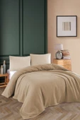 Renkli Gofret Desen Tek Kişilik Pike Yatak Örtüsü Otel Pike 160x230 cm - 4