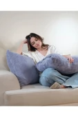 Formeya Çift Tarafı Wellsoft Kumaş 2'li 44x44 cm Hediyelik Dekoratif Pelüş Kırlent Kılıfı Yastık Kılıfı - 7