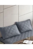 Formeya Ter Emici %100 Pamuk Kapitone Yastık Kılıfı 2 Adet - 3