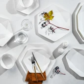 Schafer Superfine Bone Star Yemek Takımı 56 Parça-Gold - 1