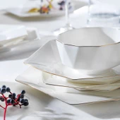 Schafer Superfine Bone Star Yemek Takımı 56 Parça-Gold - 3